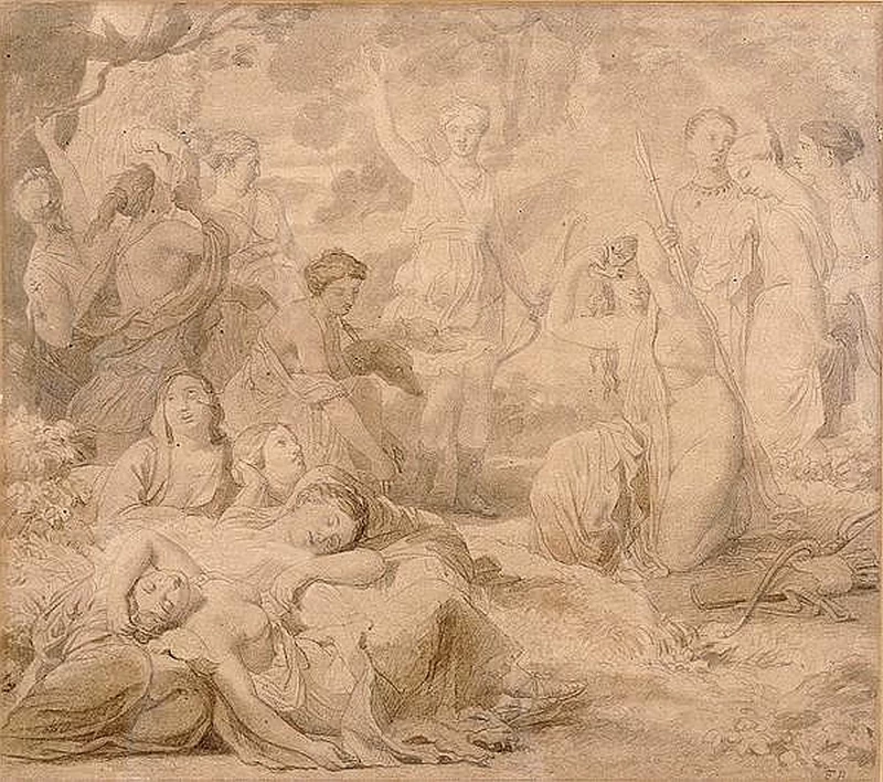 Eduard Bendemann - Diana